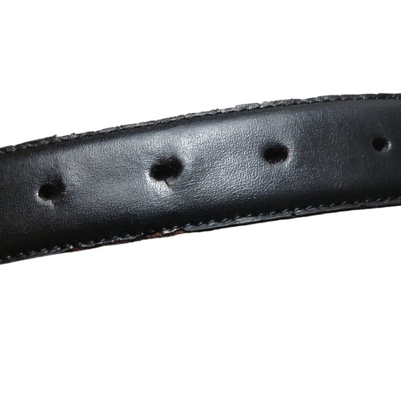 Vintage Pierre Cardin Black Leather Belt Men's size XXL 44 in long - Picture 10 of 12